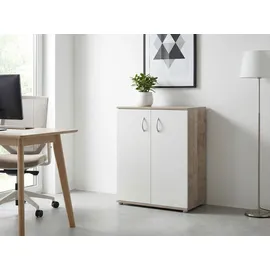 Arthur Berndt Mehrzweckschrank Knut 2-türig 60 x 83 x 35 cm Eiche weiß