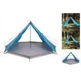 vidaXL Tipi-Familienzelt 8 Personen Blau Wasserdicht