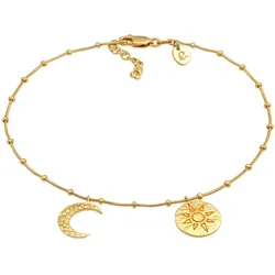 Elli Armkette »Fußschmuck Sonne Mond 925 Silber« Elli Gold 220
