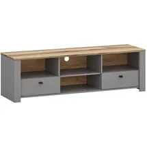 Feldmann-Wohnen Latour Lowboard 165x50x57 cm Grau/Eiche Holz
