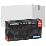 arnomed Nitril Black XTRA STRONG Einmalhandschuhe, schwarz 392-S , 1 Packung = 100 Stück, Größe S