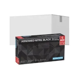 arnomed Nitril Black XTRA STRONG Einmalhandschuhe, schwarz 392-S , 1 Packung = 100 Stück, Größe S