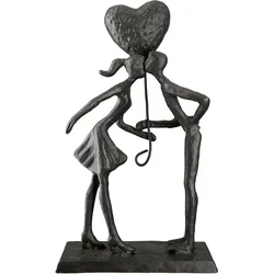 GILDE Eisen Design Skulptur Liebespaar H=23,5cm