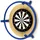 König Design Autodarts Komplettset Steeldart Autoscoring LED Ring & 3x OV9732 Kamera Tracking Blau - Blau