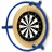 König Design Autodarts Komplettset Steeldart Autoscoring LED Ring & 3x OV9732 Kamera Tracking Blau - Blau