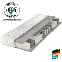 Federkernmatratze Maxima Plus, Beco, 22 cm hoch, von Stiftung Warentest mit `GUT` (1,8) bewertet - Größe: 90 x 200 cm, Härtegrad: H2 (0 kg - 100 kg)