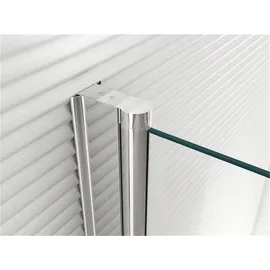 Glaszentrum Hagen Nora Eckdusche mit Drehtür 80 x 195 cm transparent inkl. Duschtasse