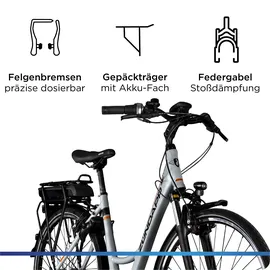 Zündapp X200 28 Zoll RH 51 cm Damen silber