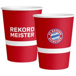 Party Pappbecher 250 ml 8 Stück FC Bayern München