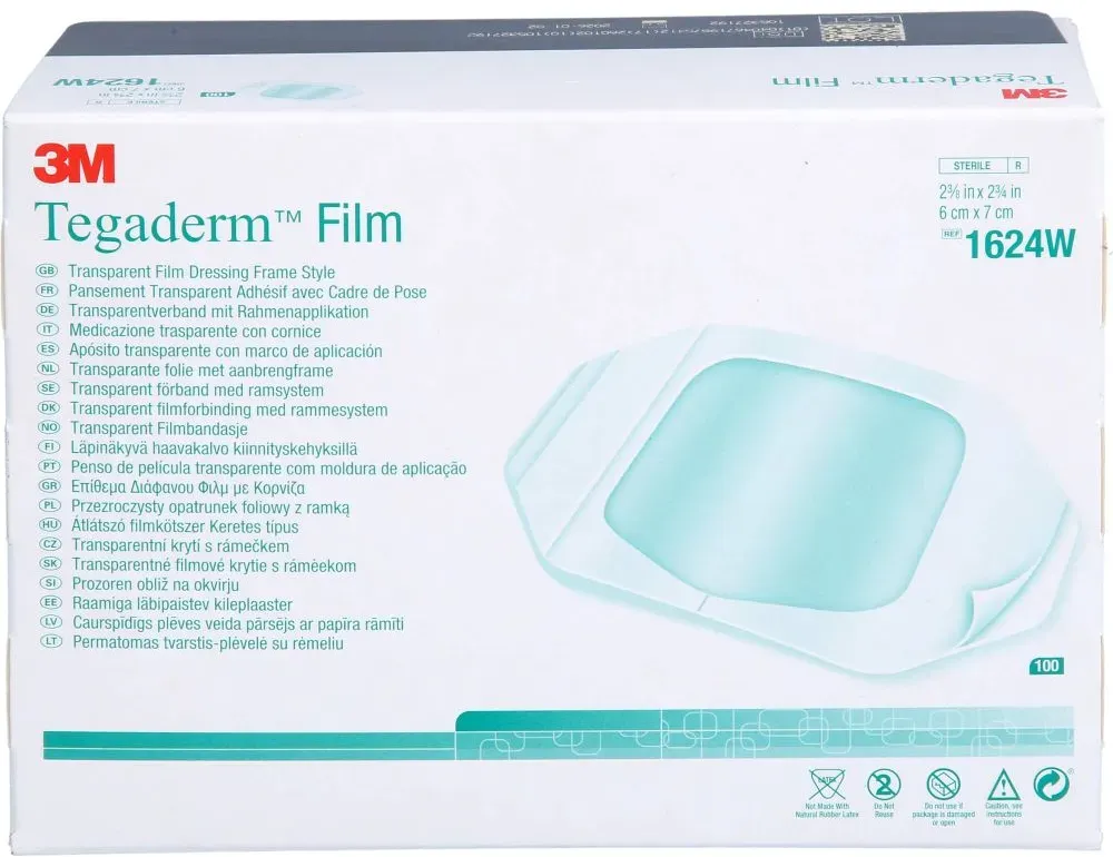 TEGADERM 3M Film 6x7 cm 1624W 100 St