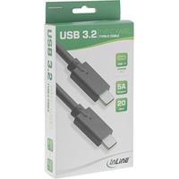 InLine USB 3.2 Gen.2 Kabel, USB-C Stecker/Stecker, schwarz, 1m