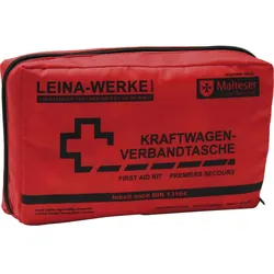 LEINA KFZ-Verbandtasche Größe 215 x 55 x 130 mm rot