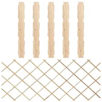 vidaXL Rankzäune 180 x 80 cm braun 5 St.