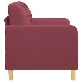 vidaXL 2-Sitzer-Sofa Weinrot 120 cm Stoff