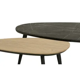 Uno Couchtisch 2er Set ¦ holzfarben