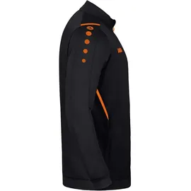 Jako Damen polyesterjas Polyesterjacke Challenge, schwarz/neonorange, 40 EU