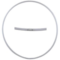 Hoopomania Hula-Hoop-Reifen Hula Hoop Rohling, HDPE-20mm, WEISS (milchig), Durchmesser 70cm weiß Ø 70 cm