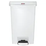 Rubbermaid Slim Jim Kunststoff Pedal vorne 50 l white