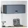 vidaXL Hängeschrank Wandschrank für die Garage mit Gasdrucklift-Tür 90 x 33 x 35 cm Schwarz