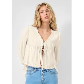 QS Rüschenbluse creme 42