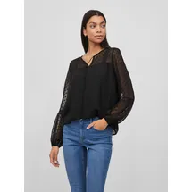 VILA VIEDEE L/S TOP - NOOS schwarz XS