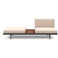 Innovation Living Schlafsofa Puri Walnuss Stoff beige Natural