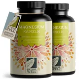 Magnesium Kapseln 730x - 668mg Magnesium-Oxid, davon 400mg Magnesium pro Kapsel - sehr hoher Magnesium-Gehalt (60%) - Laborgeprüft mit Zertifikat - 100% vegan - Vorrat für ein volles Jahr