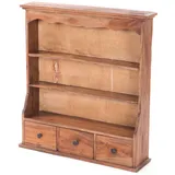 DESIGN DELIGHTS Wandregal, Natur, Holz, 62x67x15 cm, Wohnzimmer, Regale, Wandregale