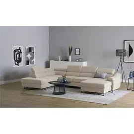 Switch Eckcouch Flachgewebe 3-Sitzer Beige