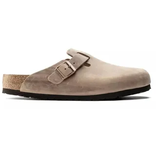 BIRKENSTOCK Unisex Erwachsene Clogs Boston SFB geöltes Naturleder Weichbettung normal Hellbraun 38 - 38 EU