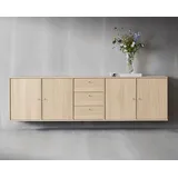 Hammel Furniture Sideboard »Mistral, Hochwertig Schrank, hängend/stehend montierbar«, mit Türen und Schubladen, B: 220 cm, anpassungsbar Designmöbel