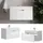 Vicco Waschbeckenunterschrank 2 Teile 80 x 46,2 x 40 cm Weiß Hochglanz