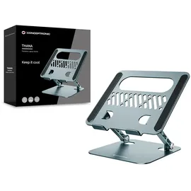 Conceptronic Laptop Halterung Faltbar/höhenverst./17\" grau"