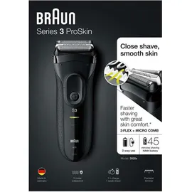 Braun Series 3 ProSkin 3020s schwarz