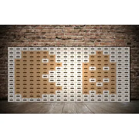 BigDean Schuhbox 34,5 x 23,5 x 13,5 cm 10-tlg. braun