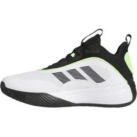 adidas Own The Game 3 Mid-Top Basketballschuhe Herren JS2173 - cloud white/core black/lucid lemon 46 2/3