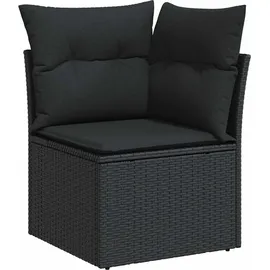 vidaXL Garten-Lounge-Set 9-tlg. schwarz