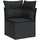 vidaXL Garten-Lounge-Set 9-tlg. schwarz