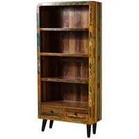 Massivmoebel24 Bücherregal 90 x 35 x 180 cm Mehrfarbig