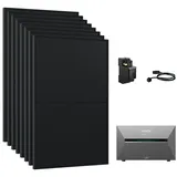 Anker Balkonkraftwerk 3640W Komplettset Solaranlage Anker SOLIX 3 E2700 Pro Speicher, (Smart Meter und 8x Astronergy 455Wp im Lieferumfang enthalten), Speicher mit integriertem Wechselrichter, All-in-One 2,668kWh Akku