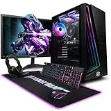 Vibox V-148 Gaming PC Set Komplett • Monitor 23 Zoll • AMD Ryzen 5 5500 6-Kern • Nvidia RTX 5060 8GB • 16GB RAM • 1TB SSD • Windows 11 • WLAN 6 + Bluetooth 5.4