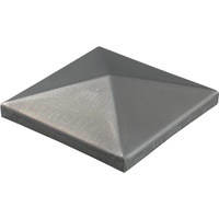 Alberts 866952 Pfostenkappe für Vierkantmetallpfosten | zum Anschweißen | Stahl | 80 x 80 mm | 10er Set