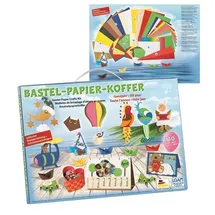 Folia Bastelpapier-Koffer Ganzjahr 110 Teile