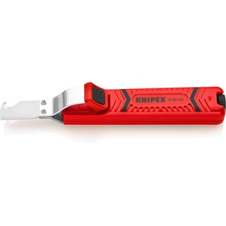 Knipex Abmantelungswerkzeug mit Schleppklinge schlagfestes Kunststoffgehäuse 165 mm, 16 20 165 SB
