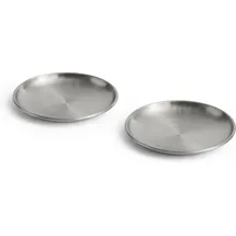 HAY Outdoor Market Speiseteller 2er Set Silber