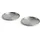 HAY Outdoor Market Speiseteller 2er Set Silber
