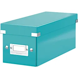 LEITZ Ablagebox Click & Store CD eisblau Packung mit 6 Stück