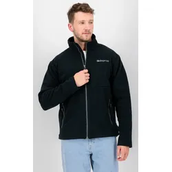 Strickfleecejacke DEPROC ACTIVE "SEWARD MN", Herren, Gr. XXXL (58), grau (anthrazit), 100% Polyester, sportlich, normal, Langarm gerader Abschluss, Jacken, mit 2-Wege-Reißverschluss