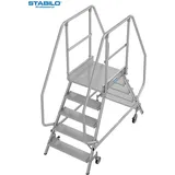 Krause Stabilo Podestleiter fahrbar 5 Stufen