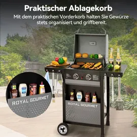 Royal Gourmet 2-Brenner Gasgrill grau